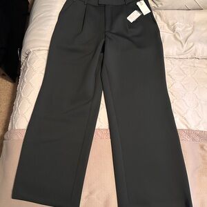 Good American Black Wide-Leg Pants